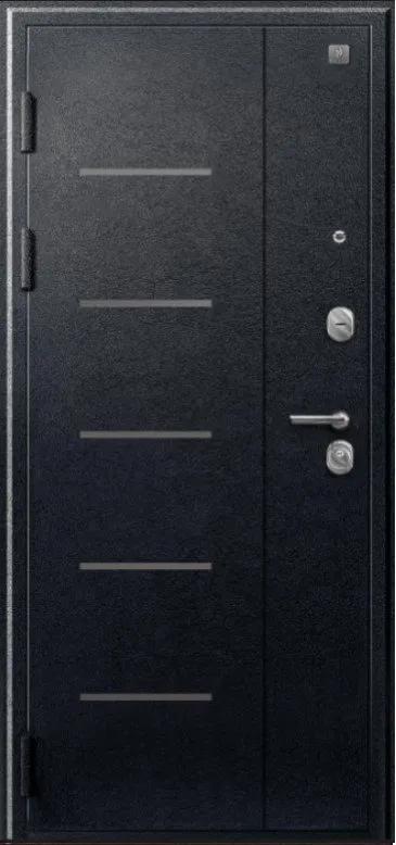 Товар Дверь V-04 Черный муар - Полярный дуб Зеркало DIS007344